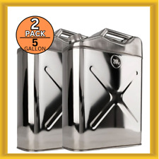 Swiss Link 6002 Stainless Steel Silver 20L Water Can 5 Gal Capacity (Pack of 2) picture