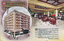 Postcard Missouri St. Louis Maryland Hotel Advertising Card 1910-1920s picture