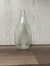 vintage log cabin clear glass syrup bottle picture