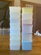 Lot of 14 - Vintage TUPPERWARE Freezer Containers 311 & 312 w/ 310 Lids picture