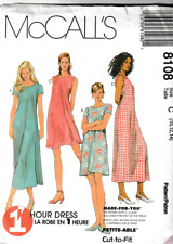McCall's 8108 Misses 1 Hour Spring Dresses, Size 10-14, FF picture
