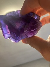 Purple and Sky Blue Zoned Illinois Fluorite Cave-In-Rock, Hardin Co., IL 390g picture