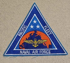 US Naval Air Force - Pacific Fleet Patch - No plastic backing - 4 1/2" x 4" picture