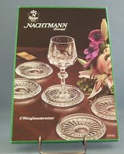 Vintage Nachtmann Europa Bleikristall Coaster Set Of 6 Made In West Germany 24%  picture