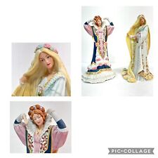 Vintage LENOX The Legendary Princesses SLEEPING BEAUTY and RAPUNZEL Figurines picture