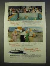 1955 Moore-McCormack Lines Cruise Ad - This Kind of Fun picture