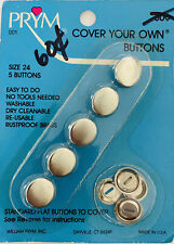 Vintage William PRYM Cover Buttons Size 24 picture