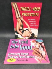 Thrill Mad Pussycats - She Tried to be Good - Pulp Classics - 46 Pinup Postcards picture