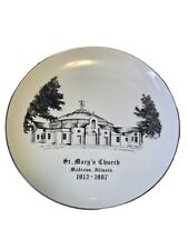 Vintage St Mary's Church Madison Ill. Collectors Plate 8.5