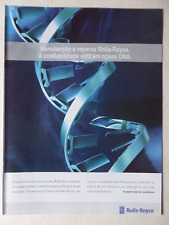 2008 PUB ROLLS-ROYCE REPAIR OVERHAUL MAINTENANCE AVIATION DNA PORTUGUESE AD picture