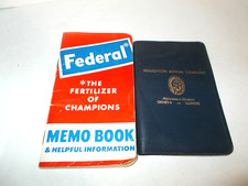 1956 FARM MEMO BOOK FEDERAL  FERTILIZER NEVER WRITTEN IN+ HOUGHTON MEMORANDUM BK picture