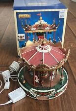 Lemax Christmas Village Santa Carousel by Lemax Merry-Go-Round TESTED WORKING picture