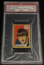 1959 - 1964 Ringo Starr Rookie Card PSA 5 Highest Grade #73 Match Cover Film TV picture