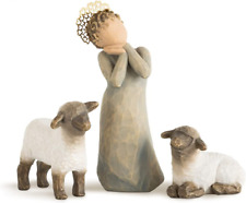 Willow Tree Little Shepherdess, Sculpted Hand-Painted Nativity Natural  picture