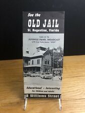 Vintage Travel Brochure Old Jail St. Augustine, Florida Undated, Circa 1950s  picture