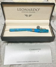 Leonardo Supernova Starlight Blue Fountain Pen with Ruthenium Trim picture