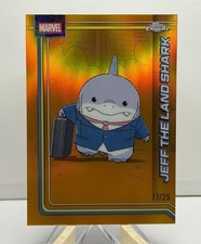 2026 Topps Chrome Marvel Jeff the Land Shark True Orange Refractor /25 #60 picture