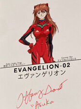 Asuka Langley Sohryu Evangelion Postcard SIGNED by Voice Actor TIFFANY GRANT picture