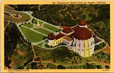 Vintage 1930's Planetarium Observatory Griffith Park Los Angeles CA Postcard picture