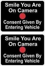 3.5in x 2.5in Smile You Are on Camera Vinyl Stickers Car Vehicle Bumper Decal picture