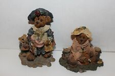 Boyds Bears Figurines #228306 Grace and Jonathan, and #2260 Bailey...Honey Bear picture