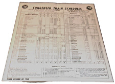 OCTOBER 1960 B&O BALTIMORE & OHIO CONDENSED SYSTEM PUBLIC TIMETABLES FORM X picture