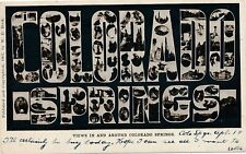 COLORADO SPRINGS CO - Views In and Around Colorado Springs Postcard - 1907 picture