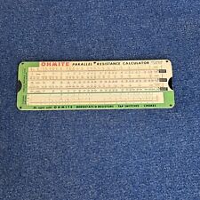 Vintage OHMITE Parallel Resistance Calculator  1949 picture