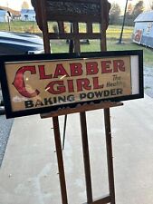 Vintage Clabber Girl Framed Country Store Sign 38