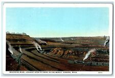 c1940's Mahoning Mine Largest Open Pit Mine In The World Hibbing MN Postcard picture