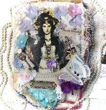 Ceres Goddess Lace Junk Journal Mixed Media Scrapbooking picture