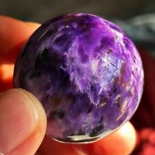 36mm Natural Rare Purple Charoite Quartz Crystal Sphere Healing Ball Chakra picture