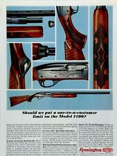1964 Remington Model 1100 Automatic Shotgun Vintage Original Print Ad 8.5 x 11