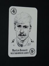1981-1982 BIG LEAGUE FOOTBALL CARD MARTYN BENNETT WEST BROMWICH ALBION BAGGIES picture