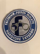 FACEBOOK JAIL PRISON INMATE EMBROIDERED PATCH AS SHOWN Embroidered IRON ON picture
