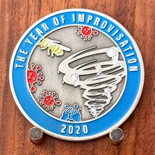 2020 The Year Of Improvisation Coronavirus Challenge Coin  W#26 picture
