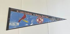 2004 BOSTON RED SOX vs St LOUIS CARDINALS WORLD SERIES DUEL LOGO PENNANT, Blue picture