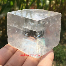 100g+Natural iceland spar  crystal mineral Teaching specimen 1PC picture
