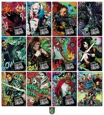 SUICIDE SQUAD - 12 Card Profiles Promo Set - DCU Harley Joker Deadshot Croc picture
