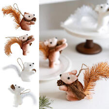Christmas simulation pine cone squirrel pendant Christmas tree decoration  picture