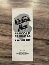 Vintage 1950's Lincoln Nebraska Vistor's Map picture