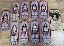 Vintage Lot Of 10 Columbia Perfume Co. Pittsburgh, PA Hair Tonic Labels  picture