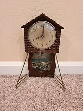 Vintage Lucky Ranger Wind Up Motion Clock Missing The Cowboy Parts  picture