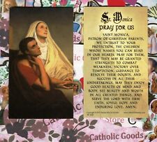 Saint St. Monica+ Prayer to St Monica - Paperstock Holy Card picture