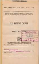 33 Page May 1945 Sex Hygiene Course: Women's Army Corps WAC Pamphlet On Data CD picture