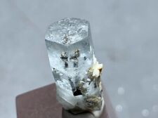 13 Cts Top Quality Aquamarine Crystal With  Black Tourmaline From Skarudu picture