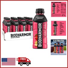 Sports Drink Strawberry Banana 12 Bottles 16 Fl Oz Hydration with Antioxidants picture