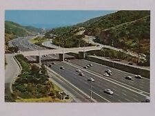 Hollywood Freeway Cahuenga Pass California Super Highway Postcard  picture