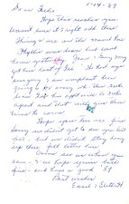Phyllis & Guy update, Eye Surgery, Feb 1989 Postcard picture