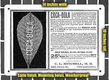 Metal Sign - 1911 Coca-Bola Cocaine Substitute for Tobacco Alcohol Opium picture
